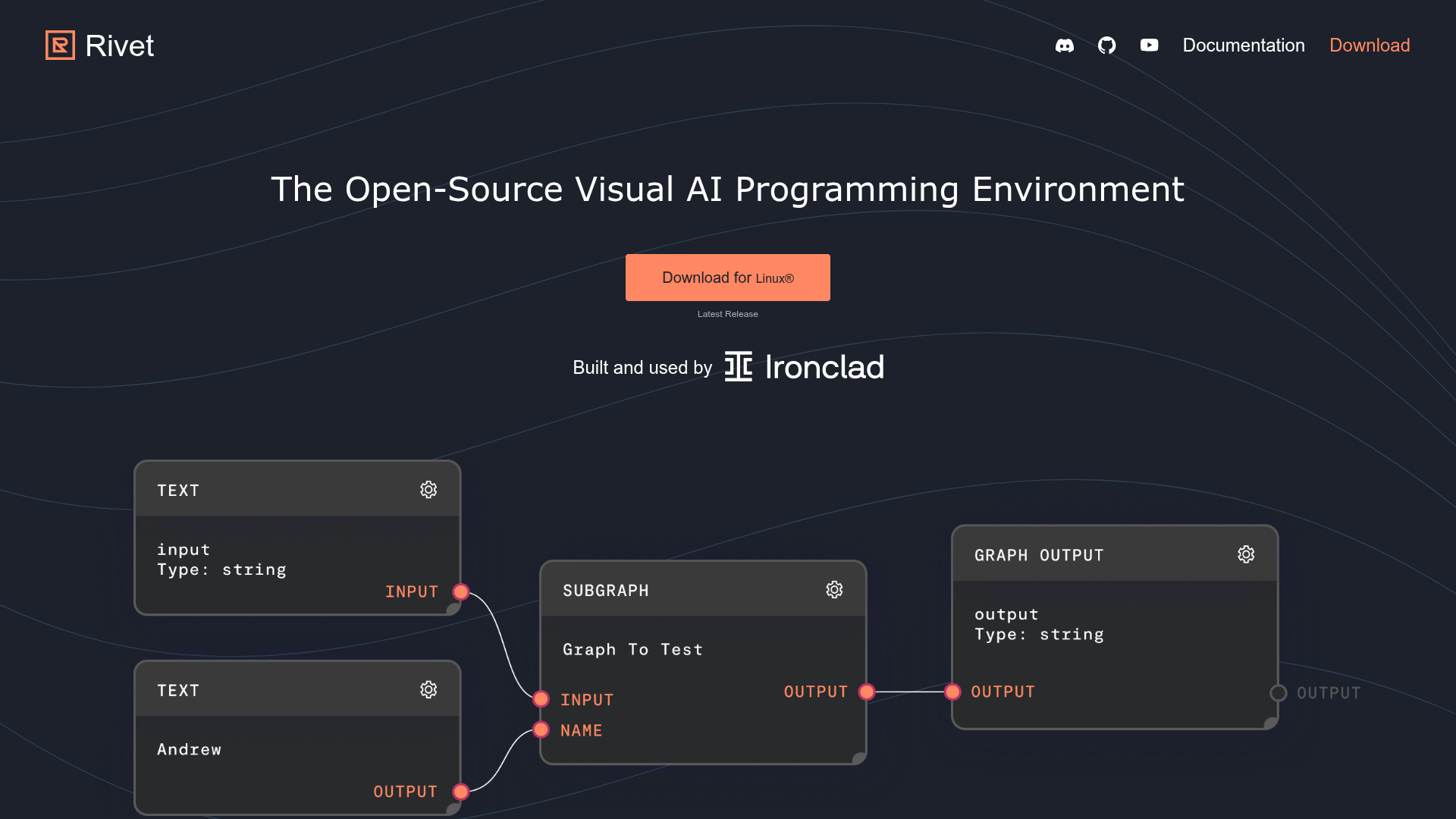Rivet screenshot Rivet screenshot
