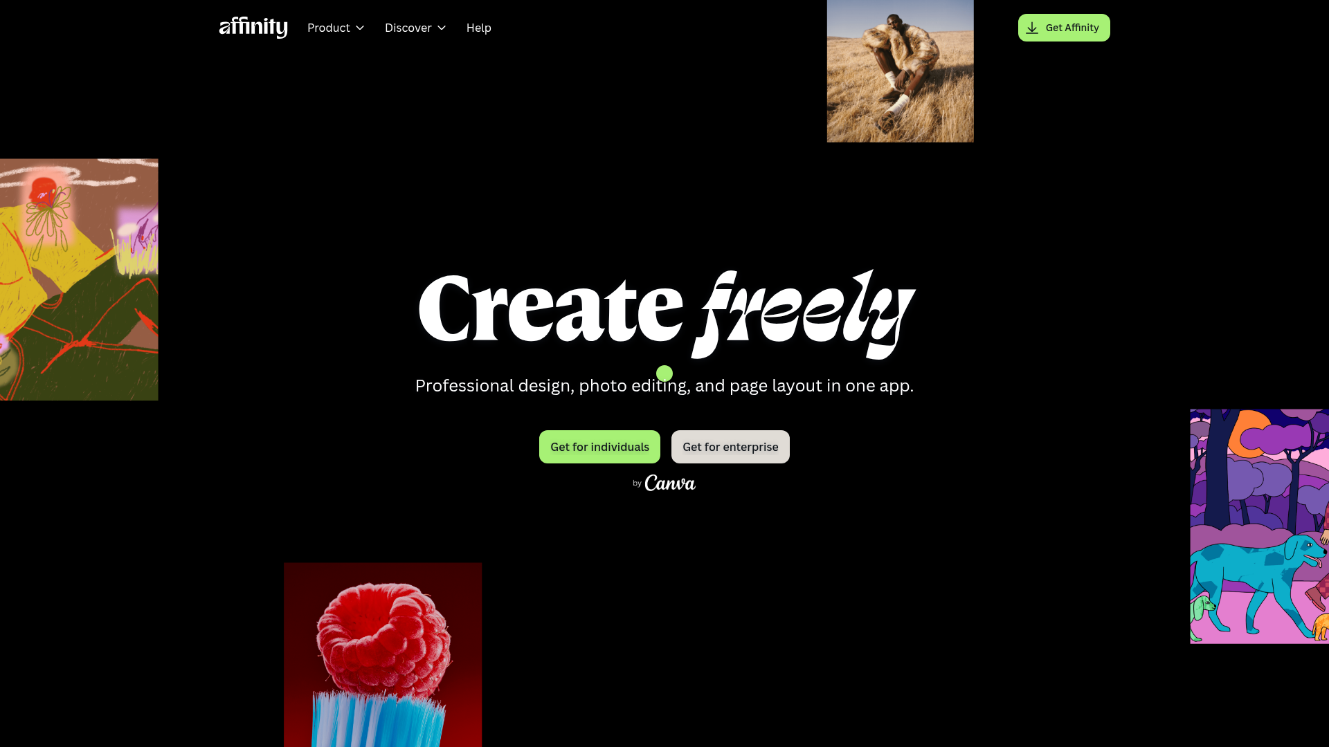 Affinity screenshot Affinity screenshot