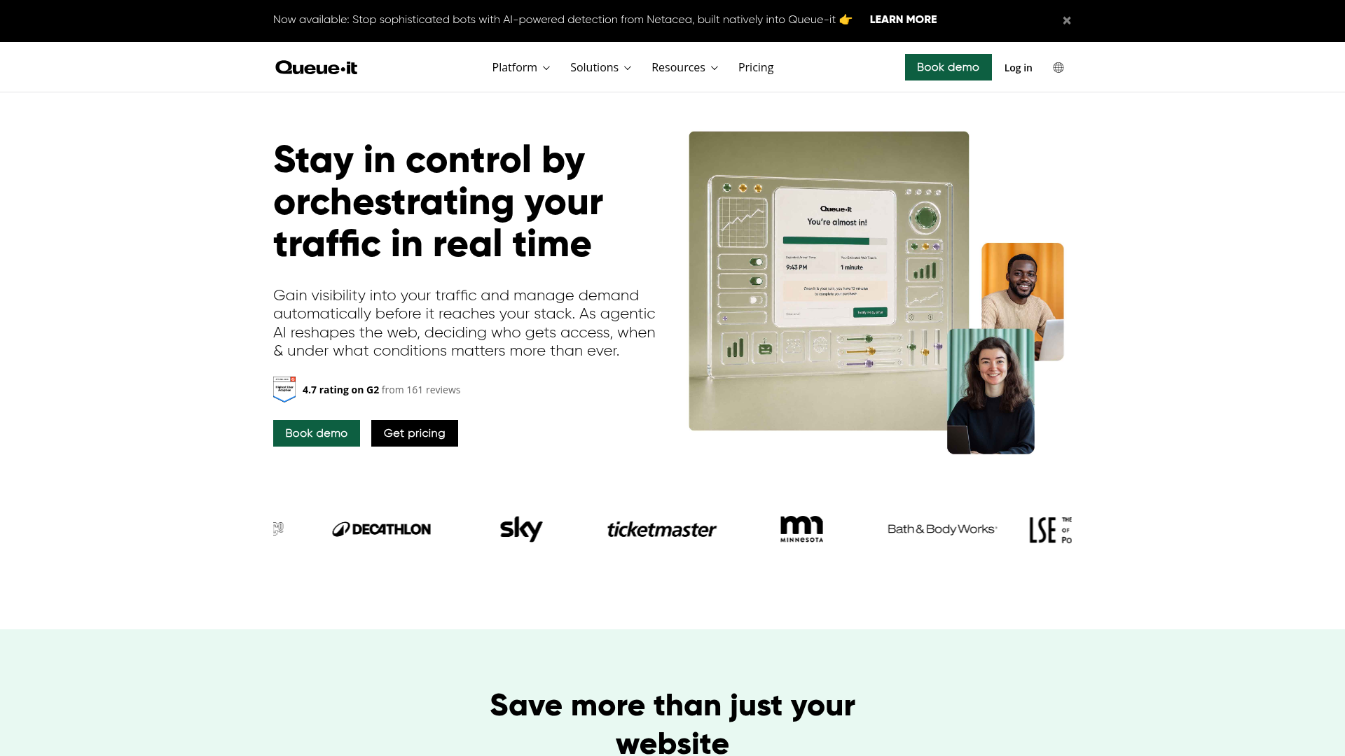 Queue-it screenshot Queue-it screenshot