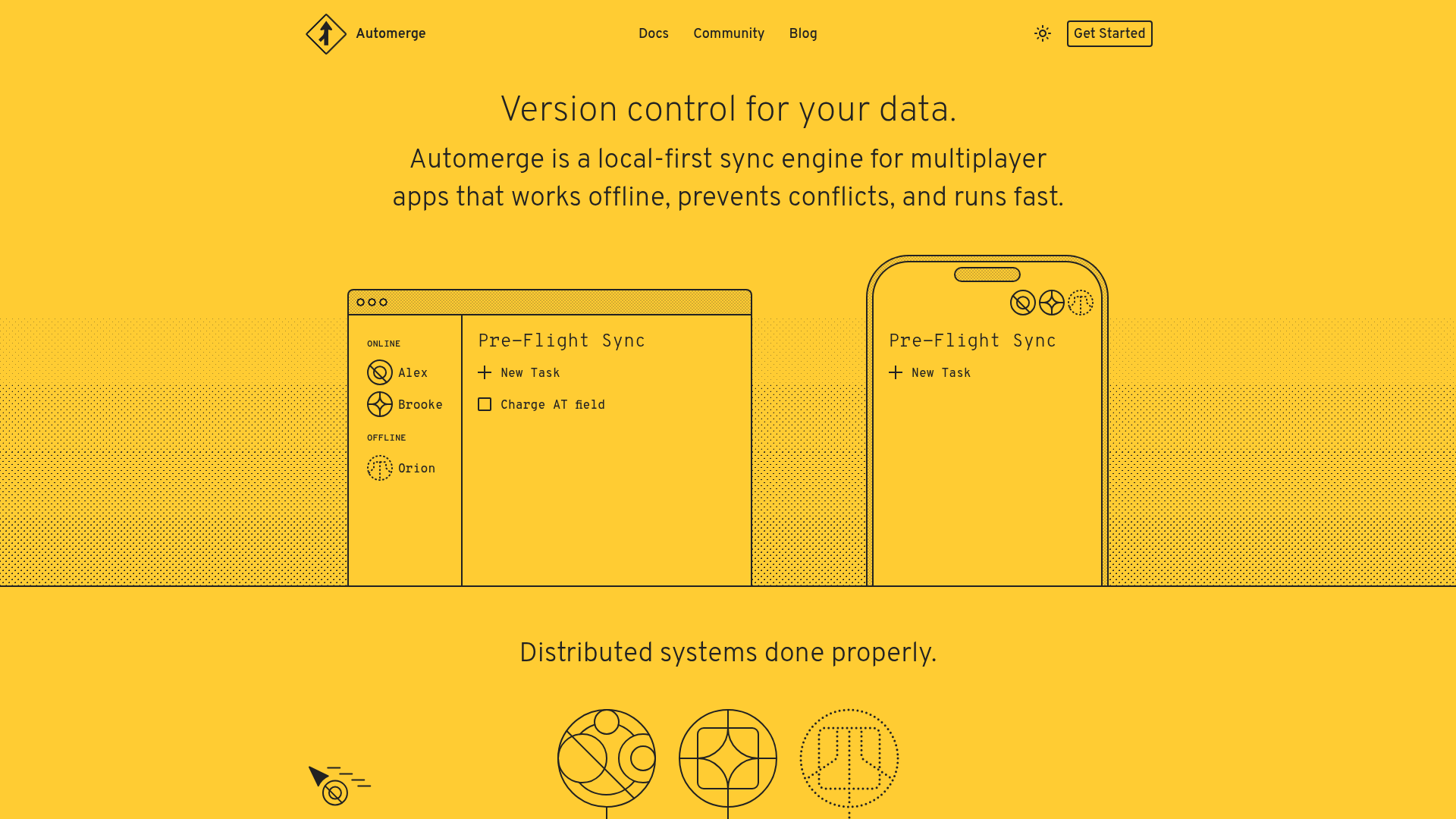 Automerge screenshot Automerge screenshot