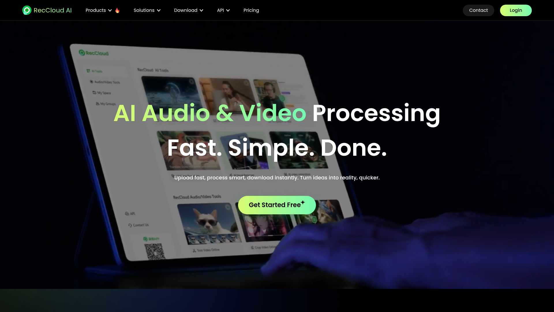 RecCloud screenshot