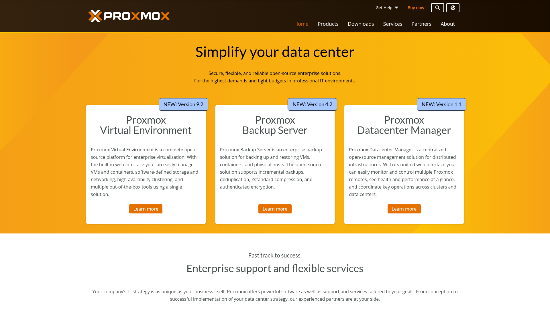 Proxmox screenshot Proxmox screenshot