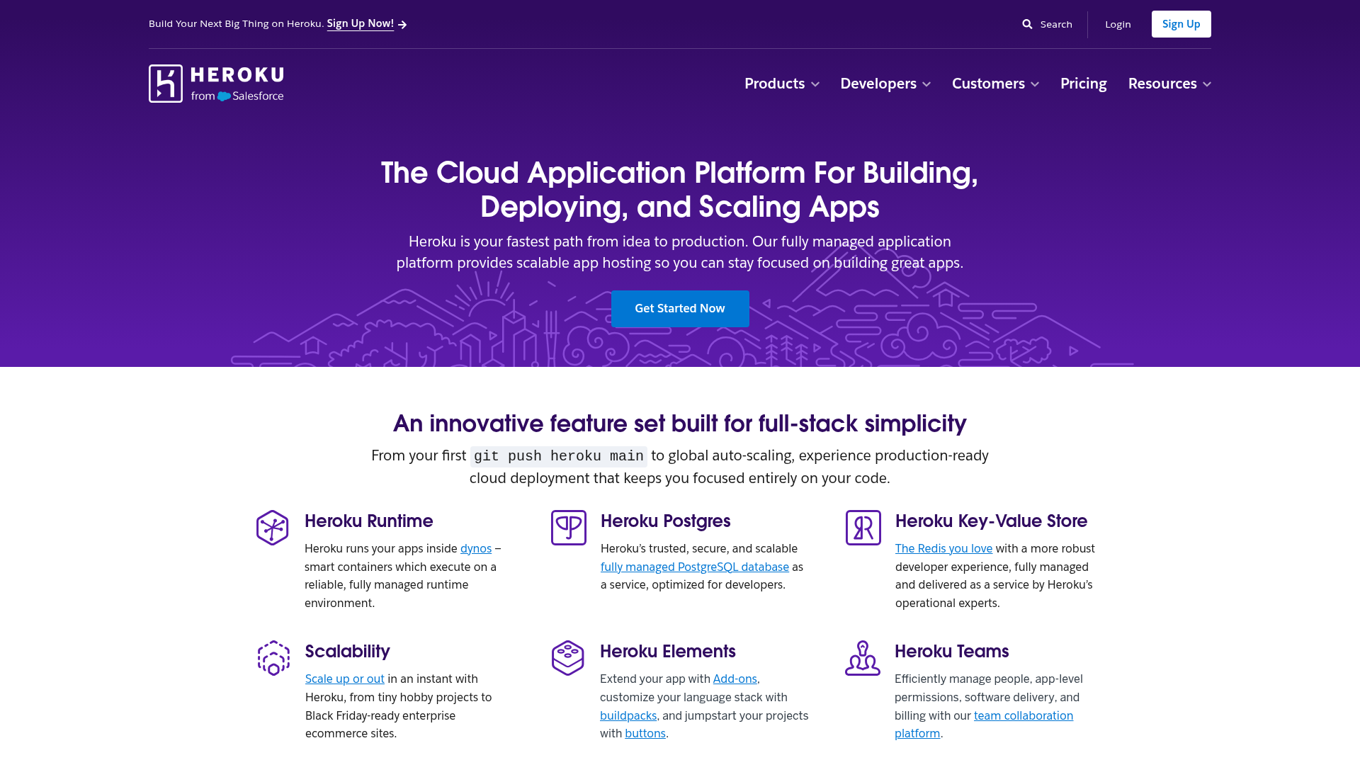 Heroku screenshot Heroku screenshot