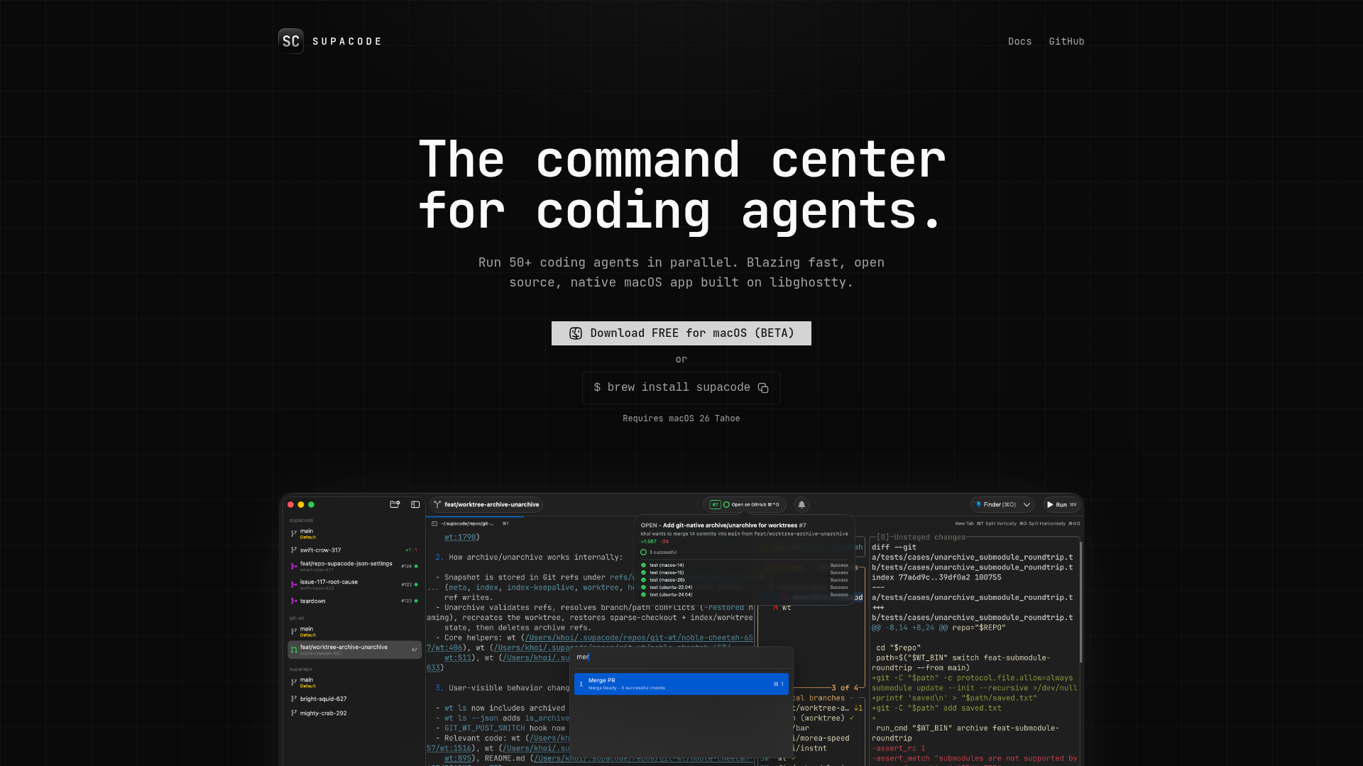 Supacode screenshot