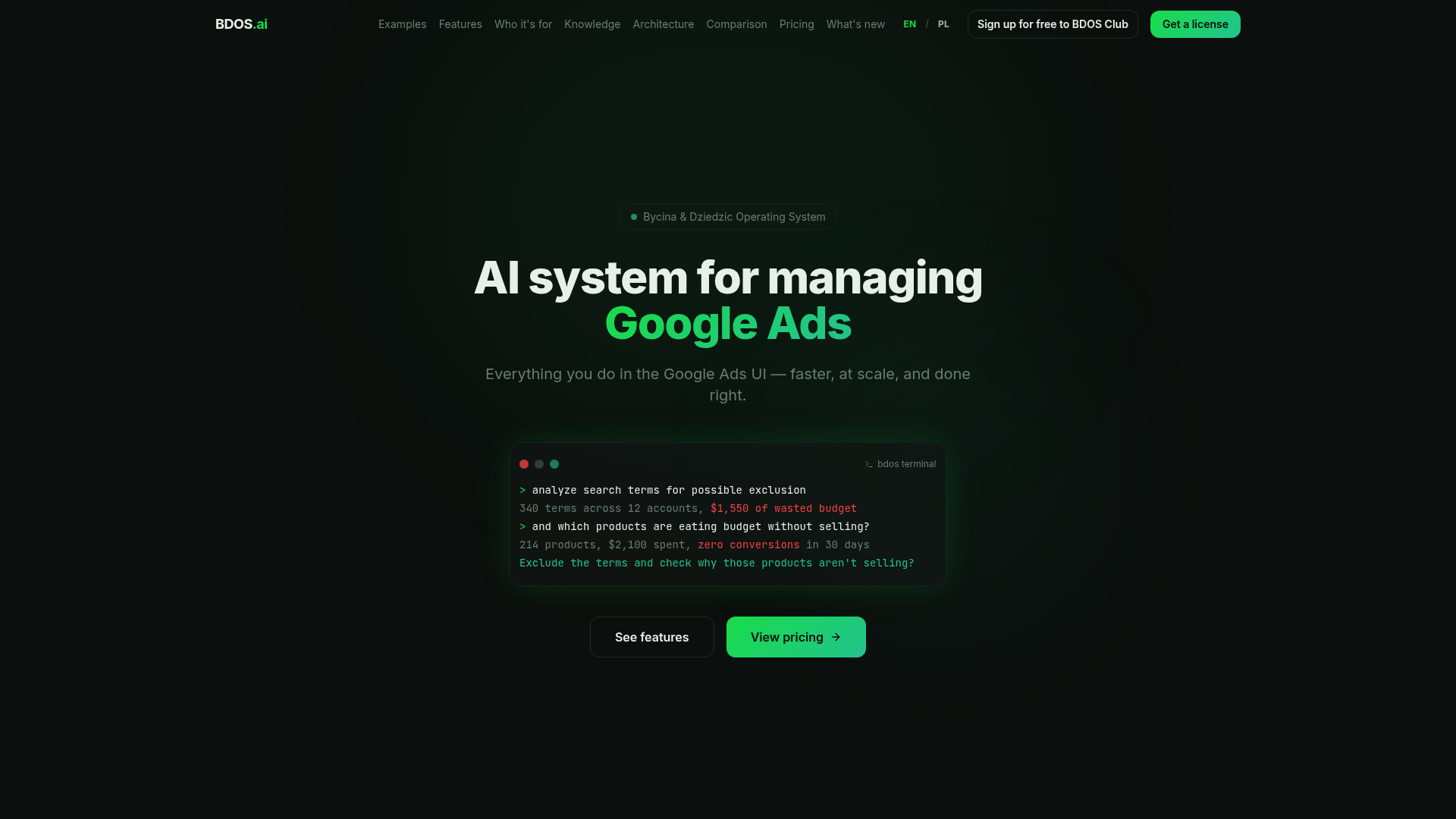BDOS.ai screenshot