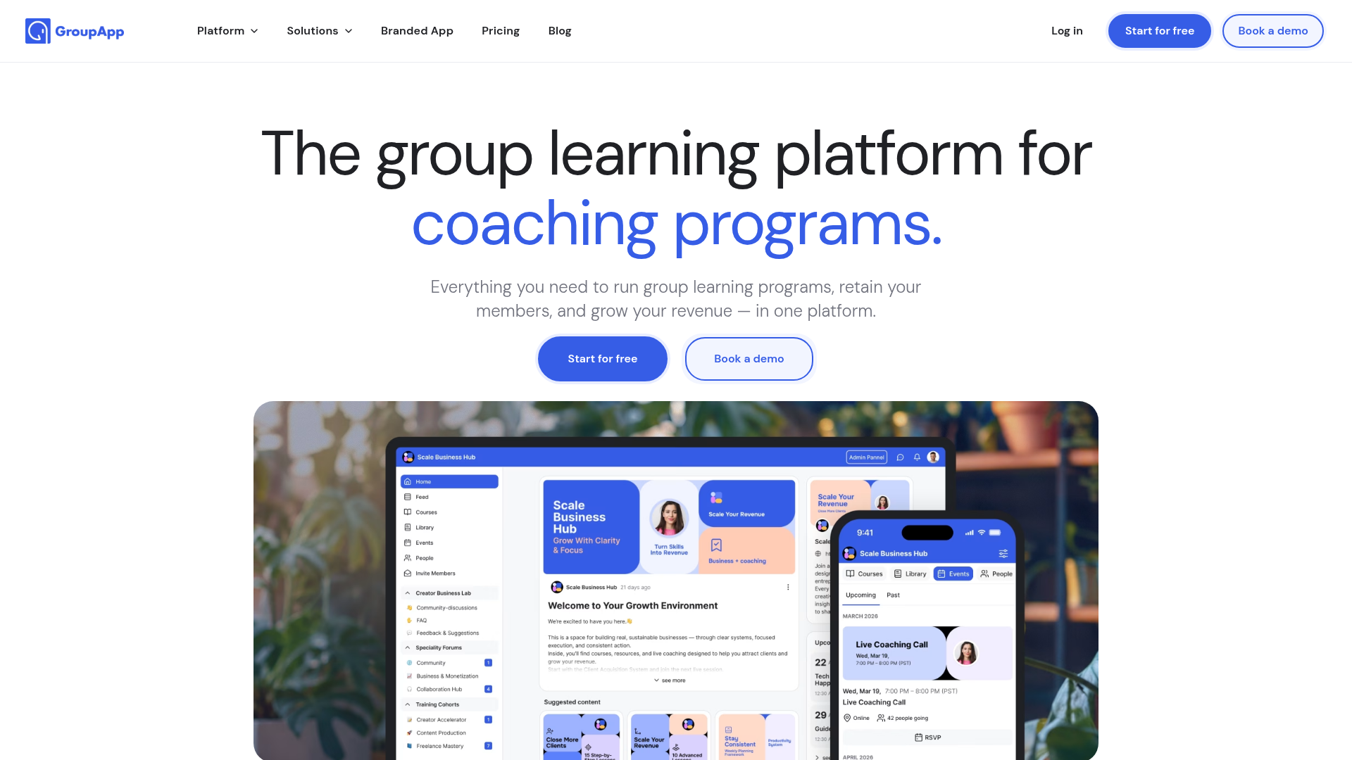 GroupApp screenshot