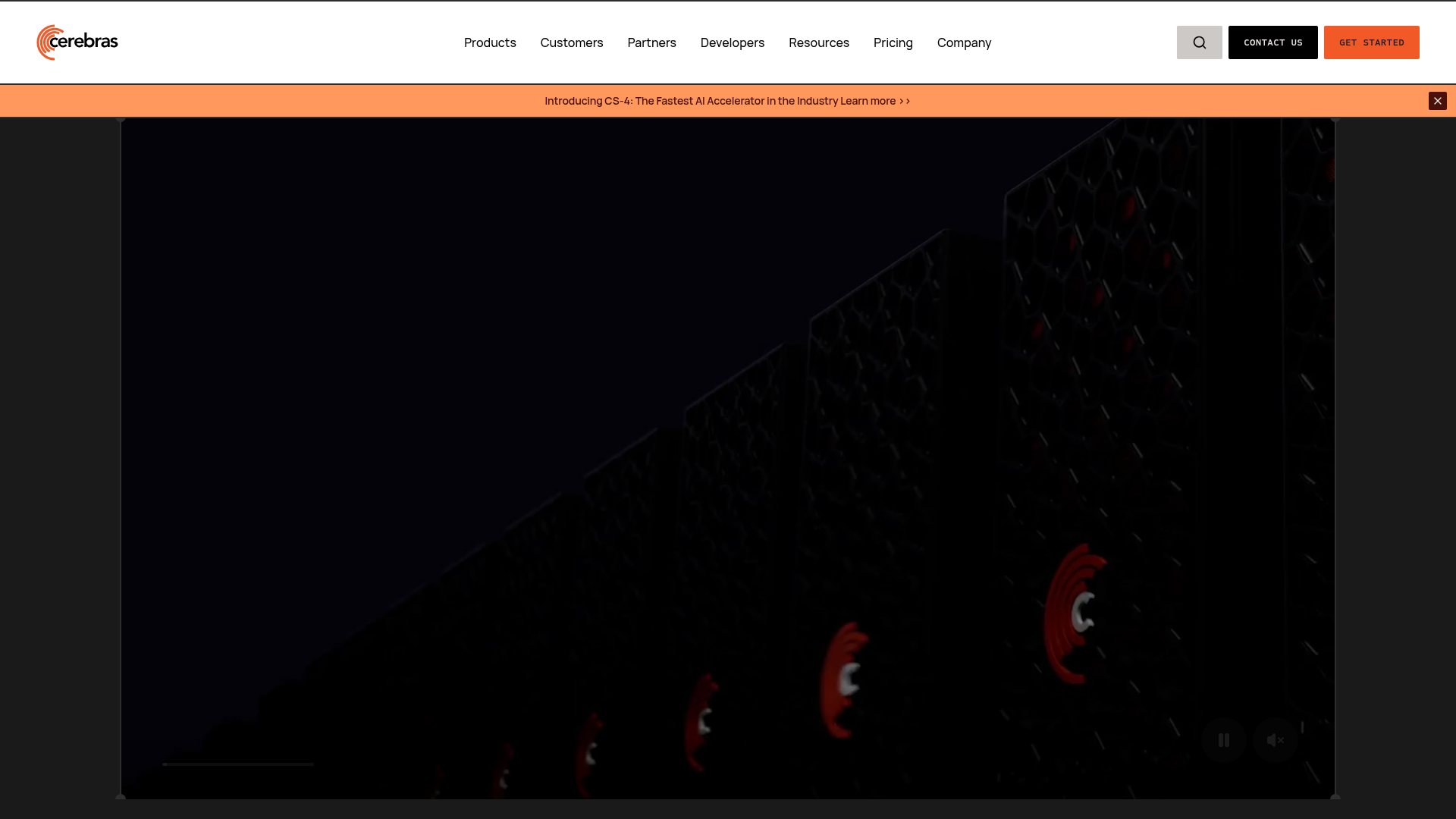 Cerebras screenshot
