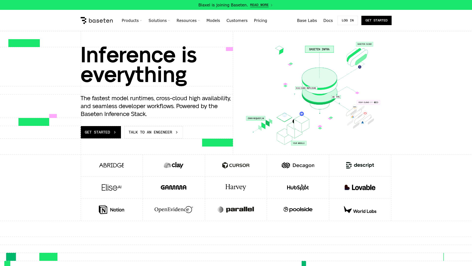 Baseten screenshot