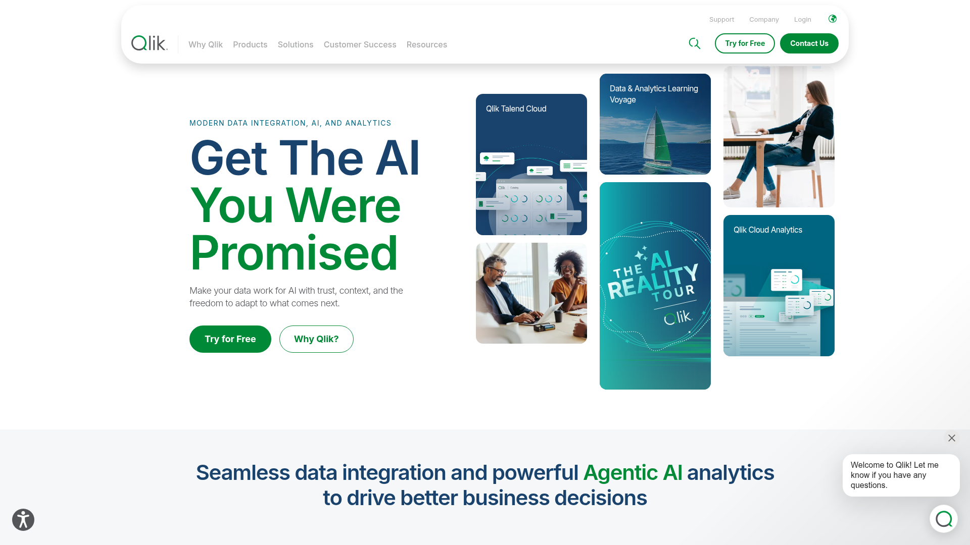 Qlik screenshot Qlik screenshot