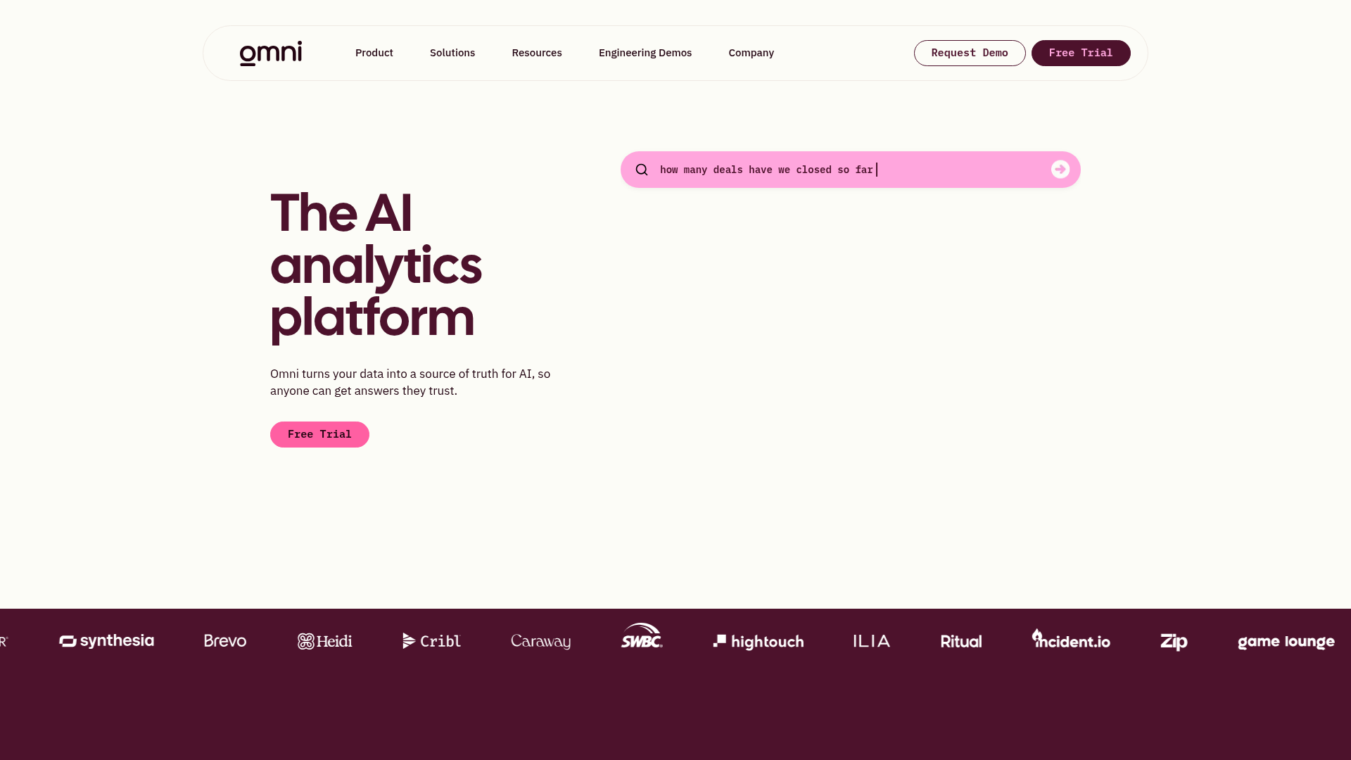 Omni Analytics screenshot Omni Analytics screenshot