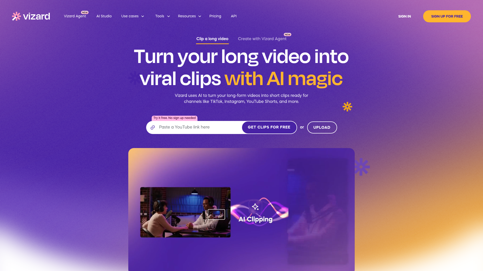 Vizard screenshot