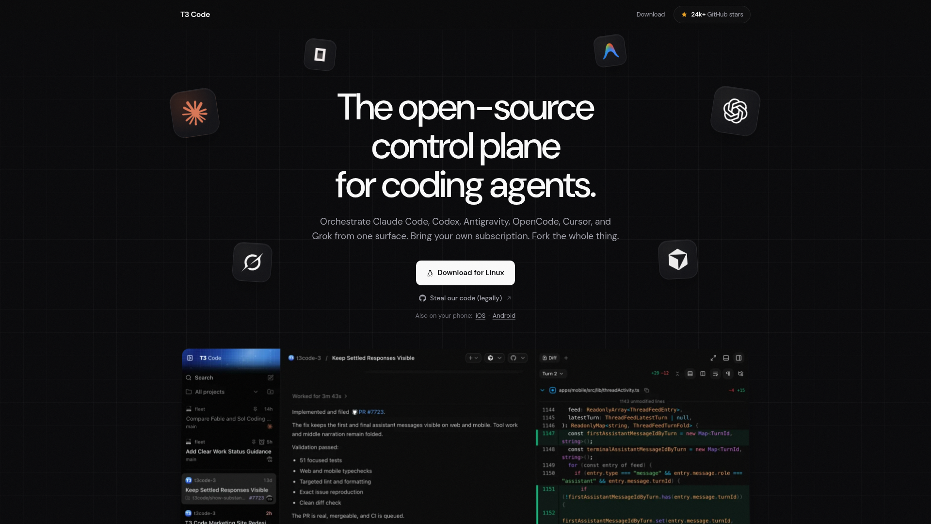 T3 Code screenshot