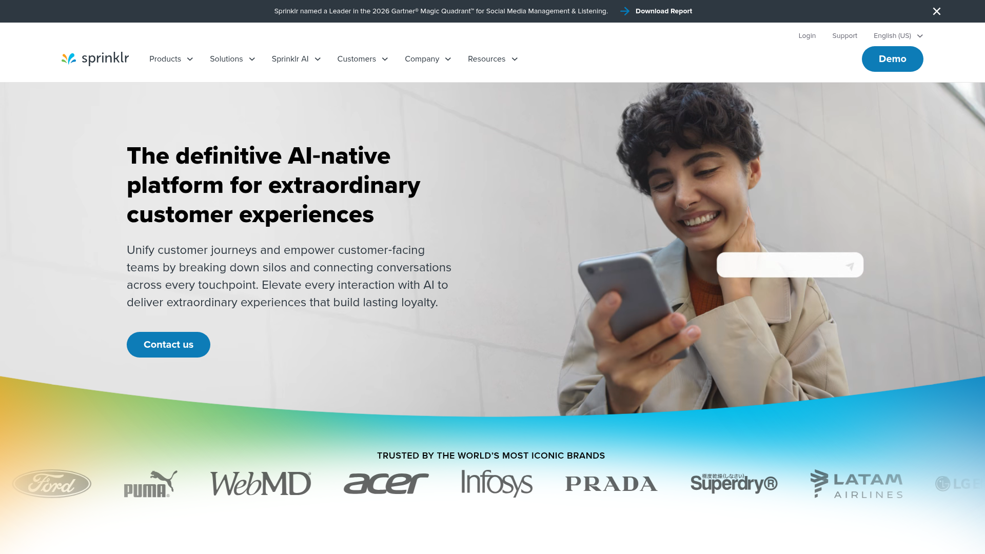 Sprinklr screenshot