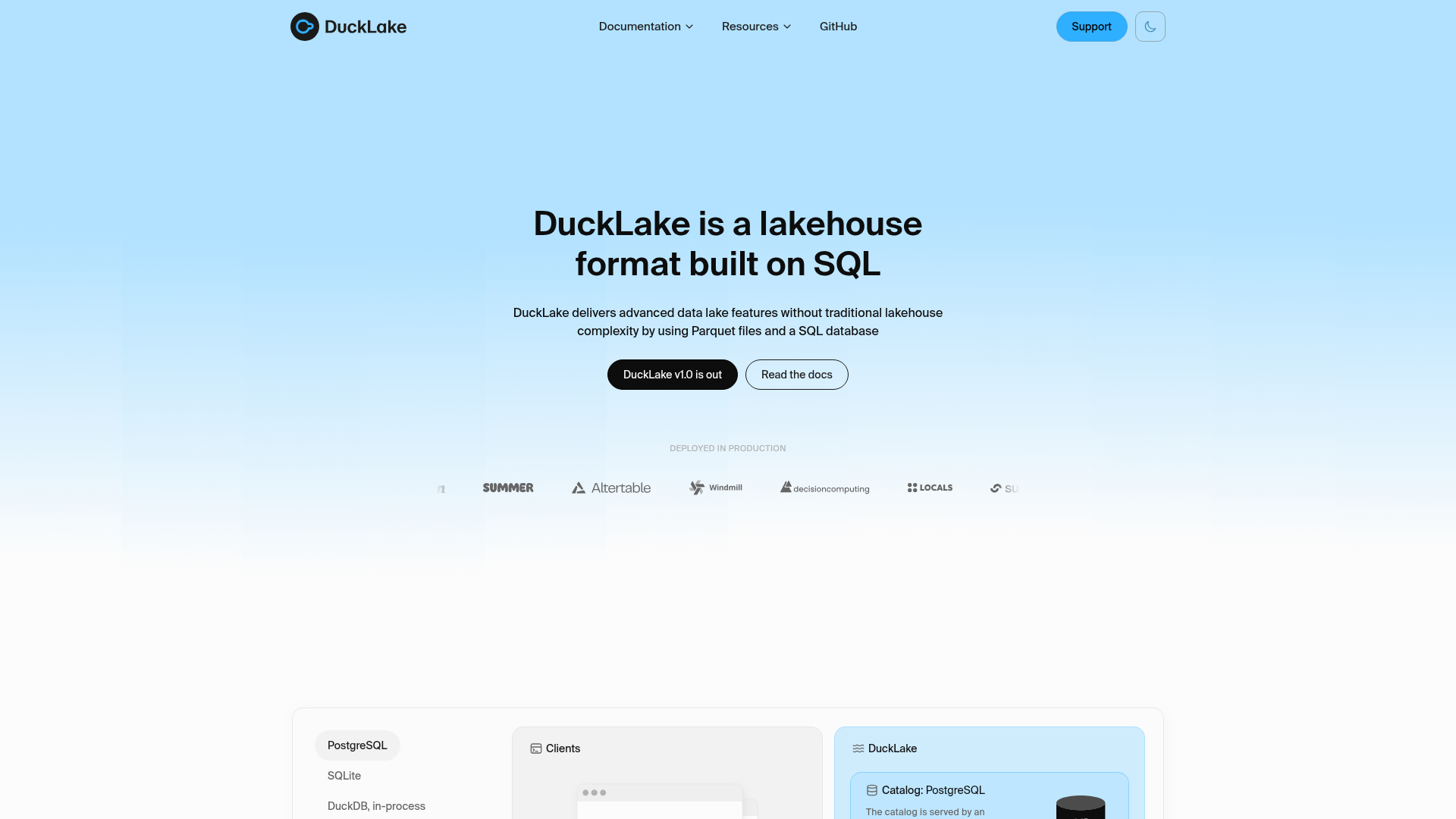 DuckLake screenshot