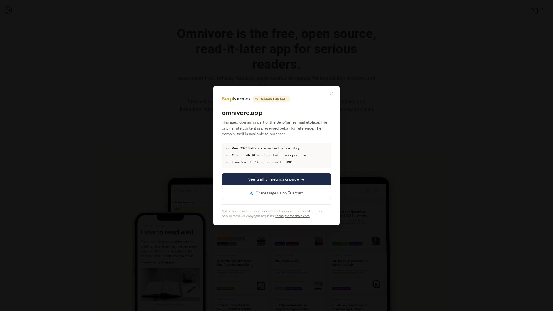 Omnivore screenshot Omnivore screenshot