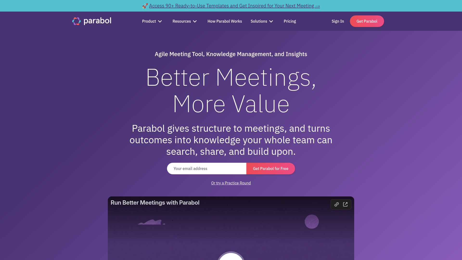 Parabol screenshot Parabol screenshot