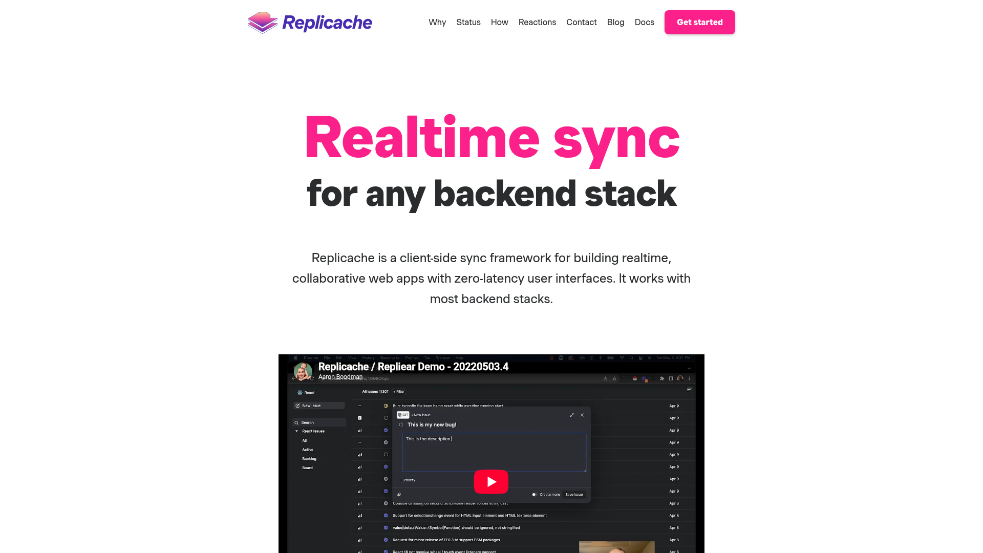 Replicache screenshot Replicache screenshot