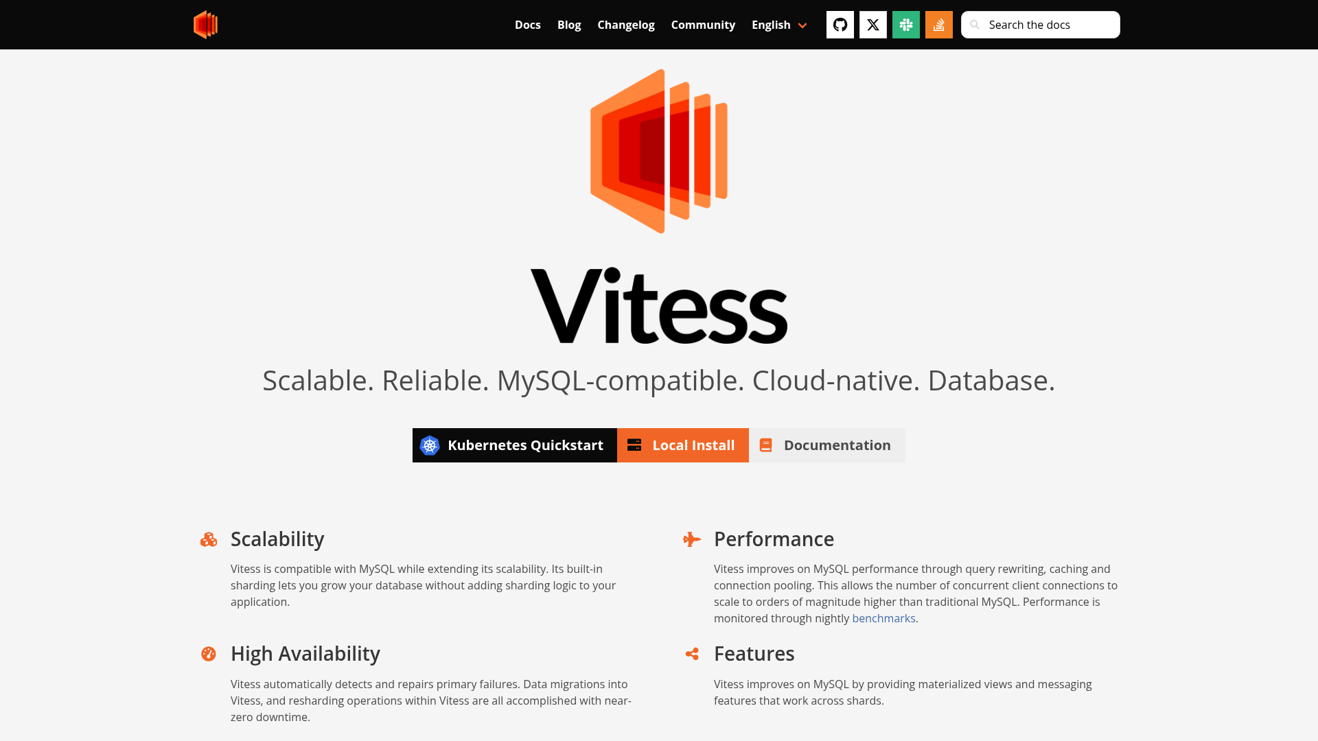 Vitess screenshot Vitess screenshot