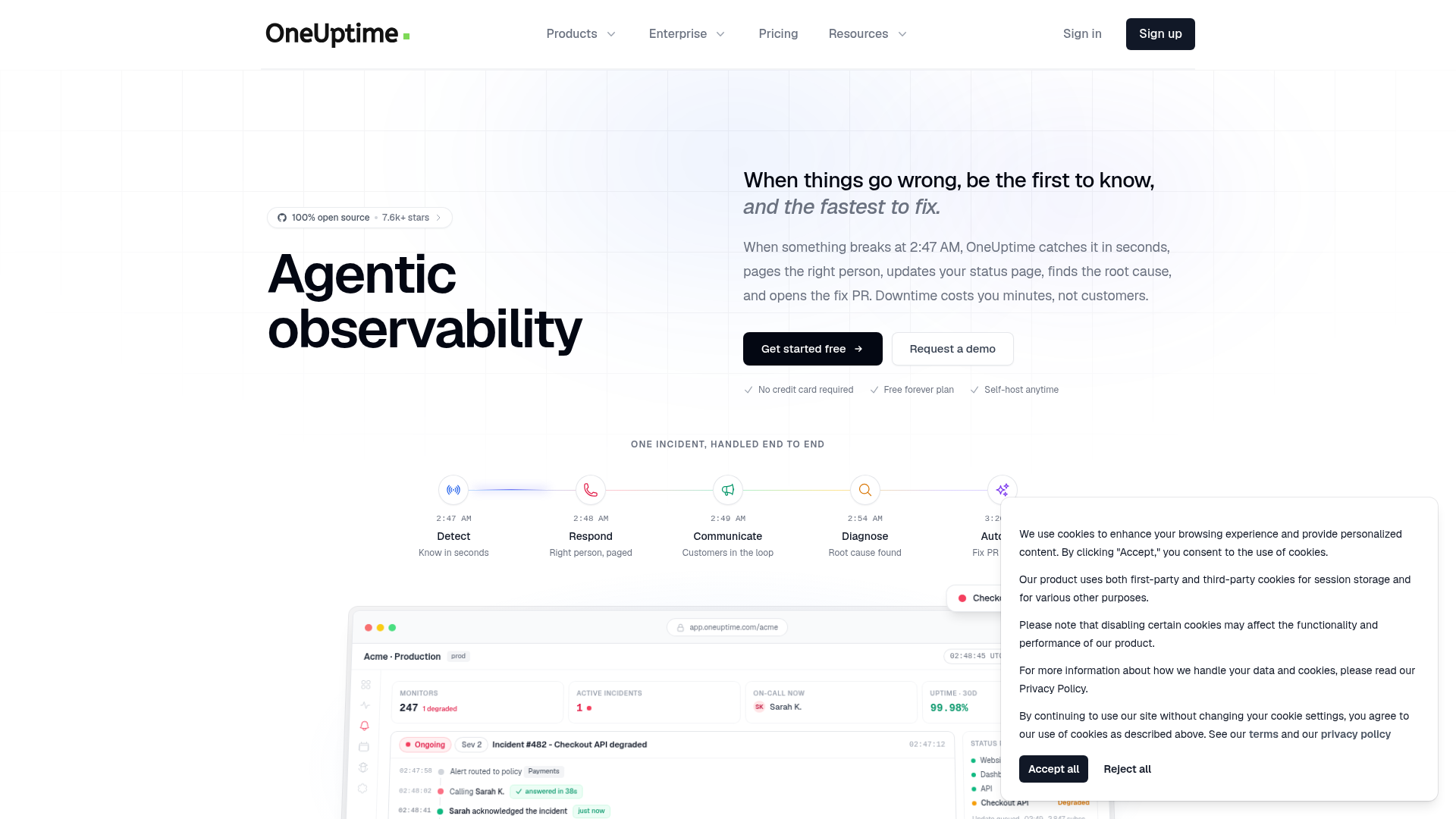 OneUptime screenshot OneUptime screenshot