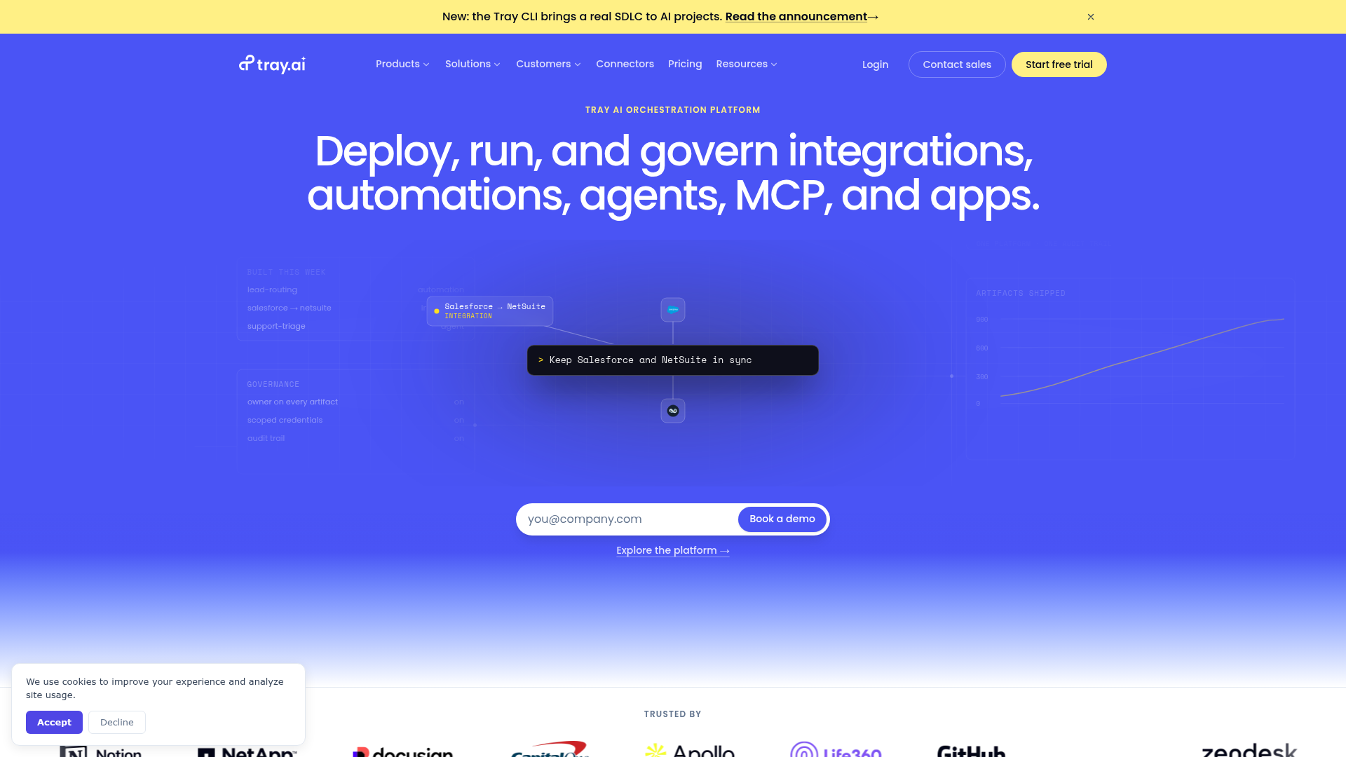 Tray screenshot