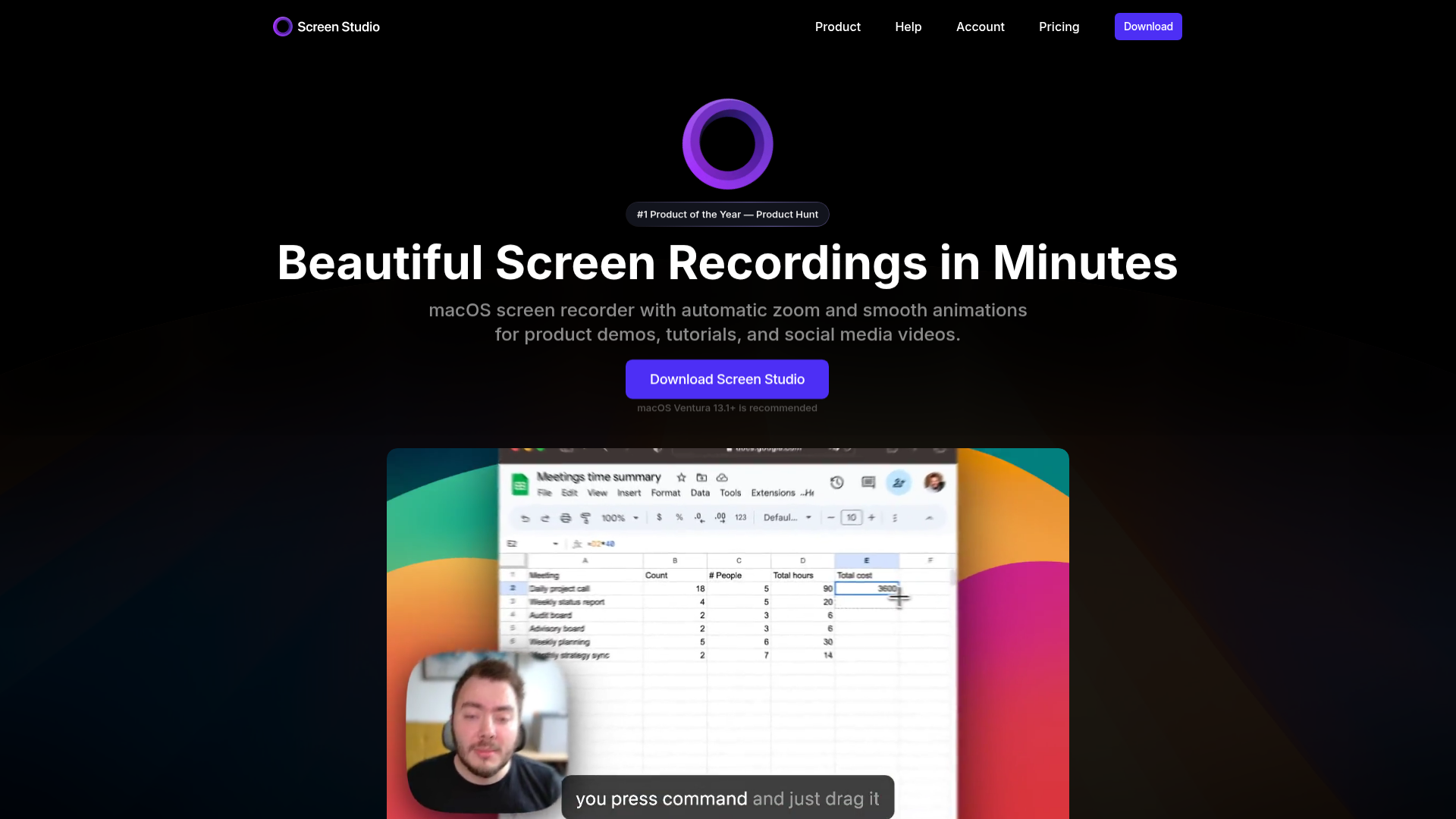 Screen Studio screenshot Screen Studio screenshot