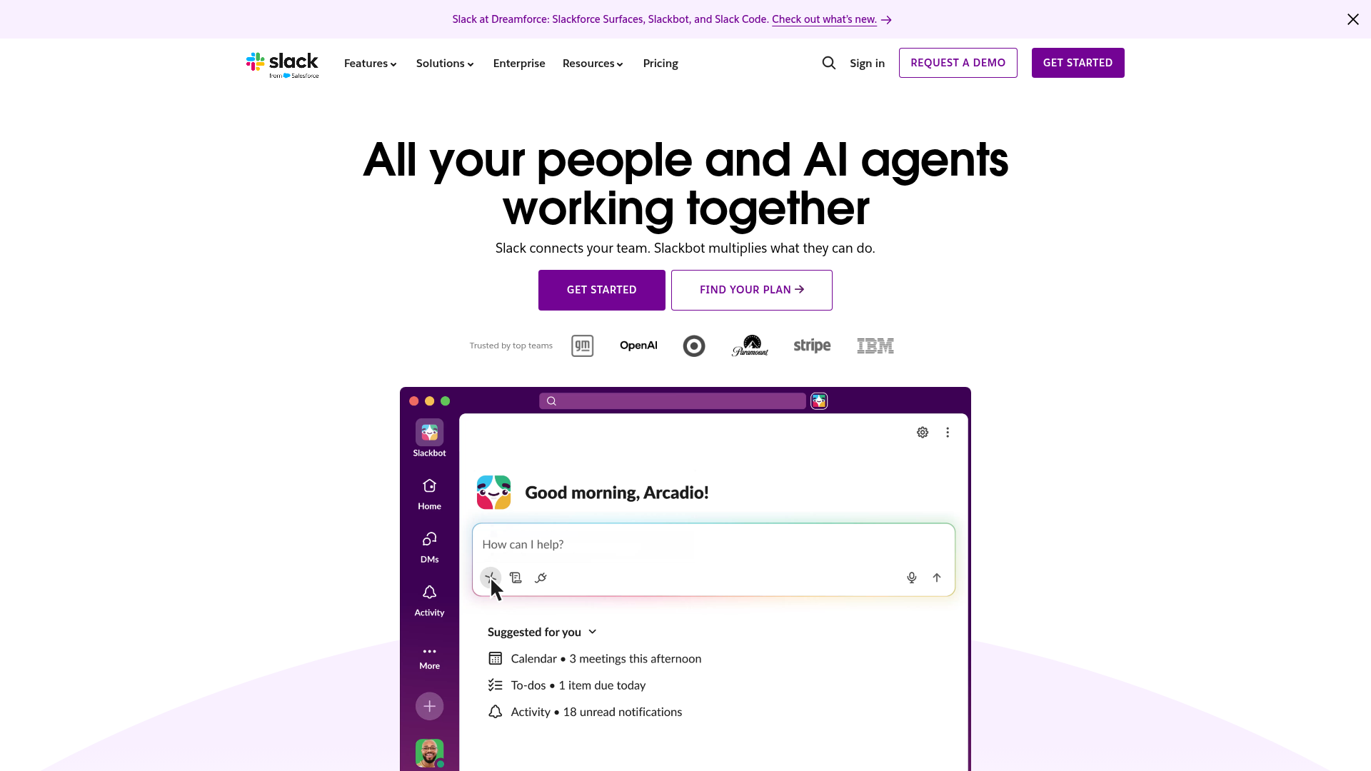 Slack screenshot Slack screenshot