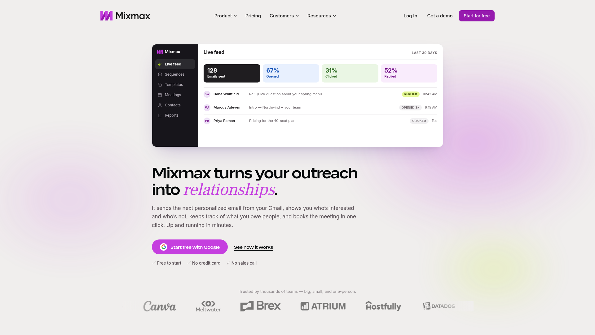 Mixmax screenshot Mixmax screenshot