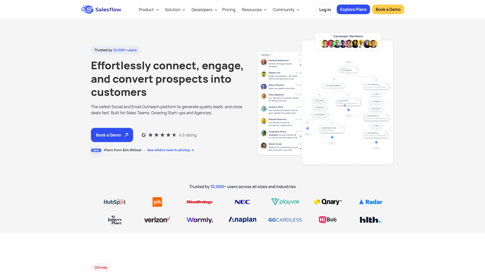 Salesflow screenshot Salesflow screenshot