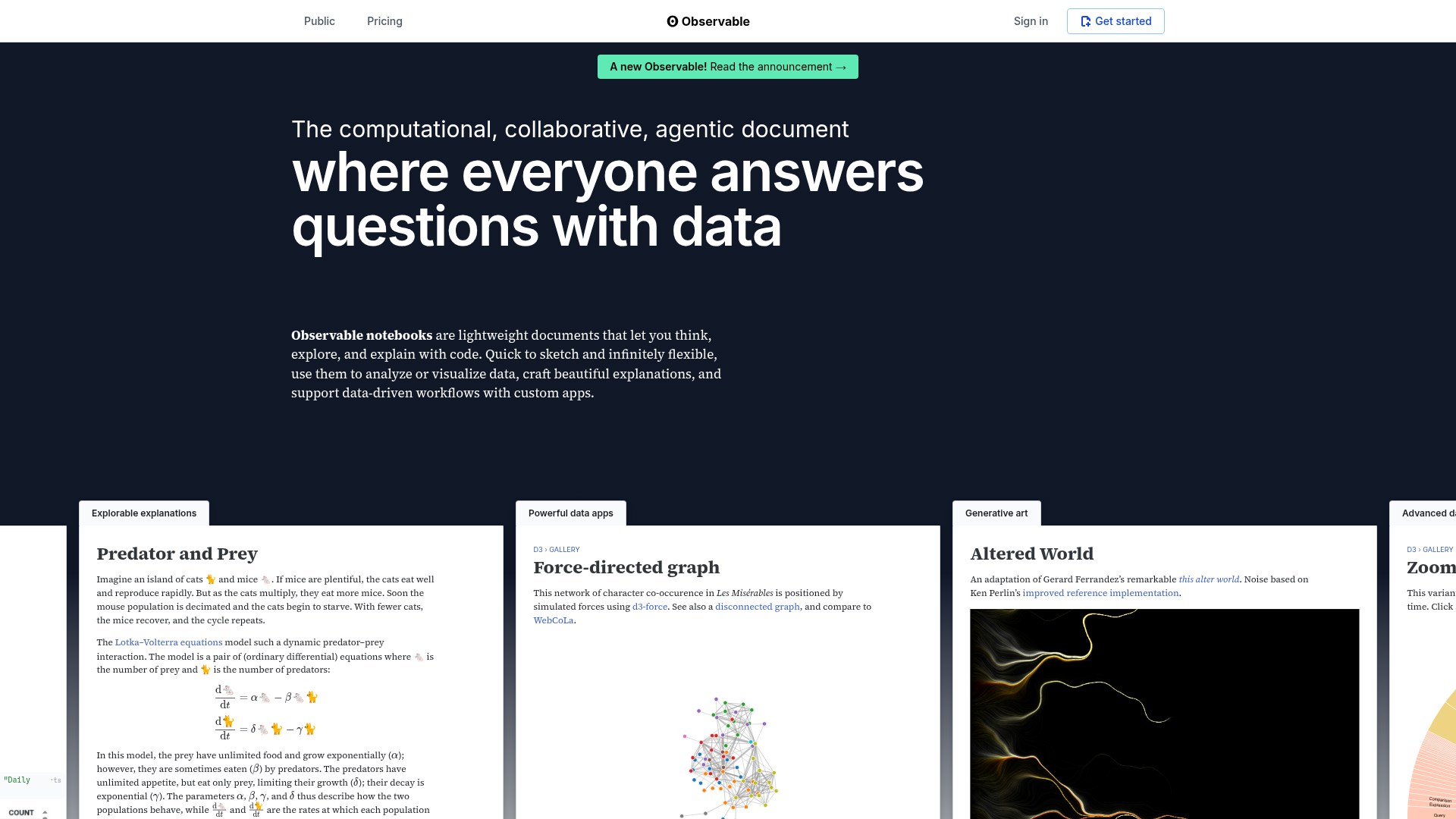 Observable screenshot Observable screenshot