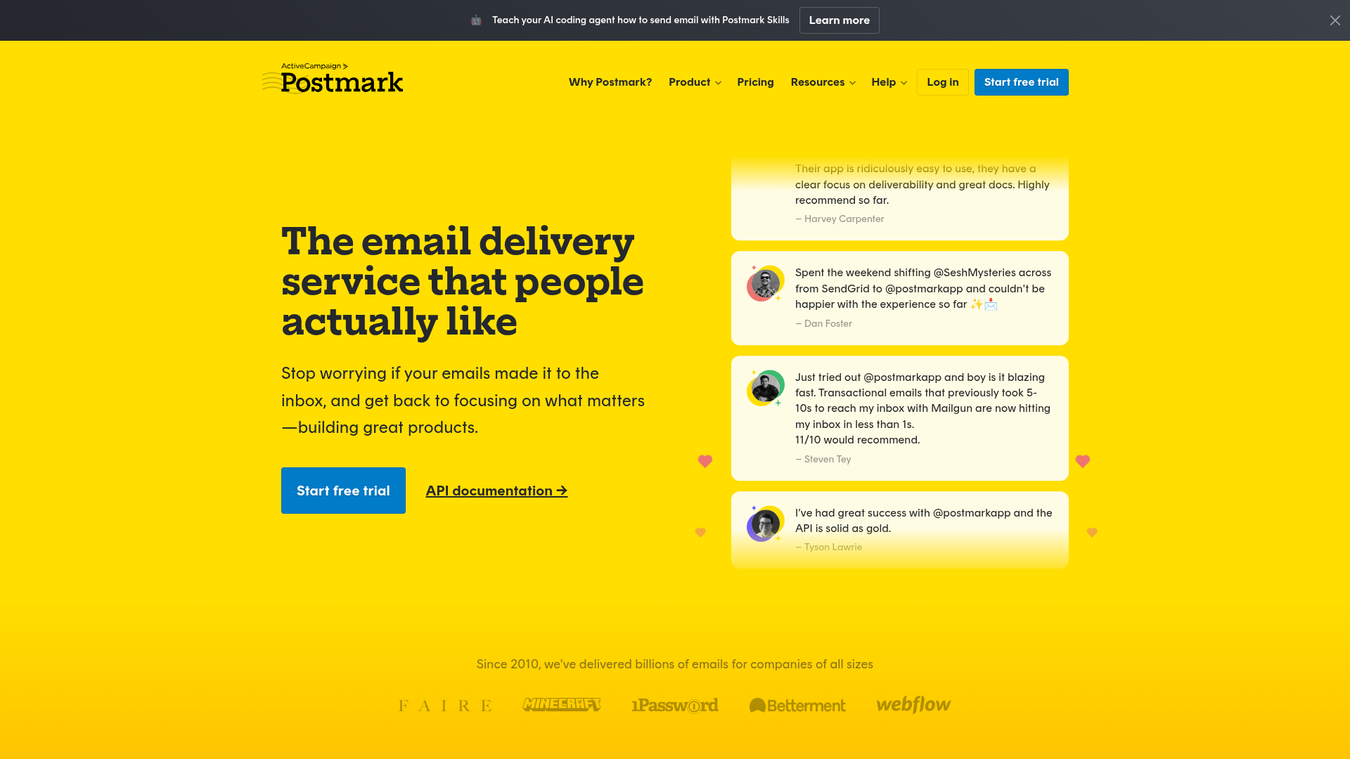 Postmark screenshot Postmark screenshot