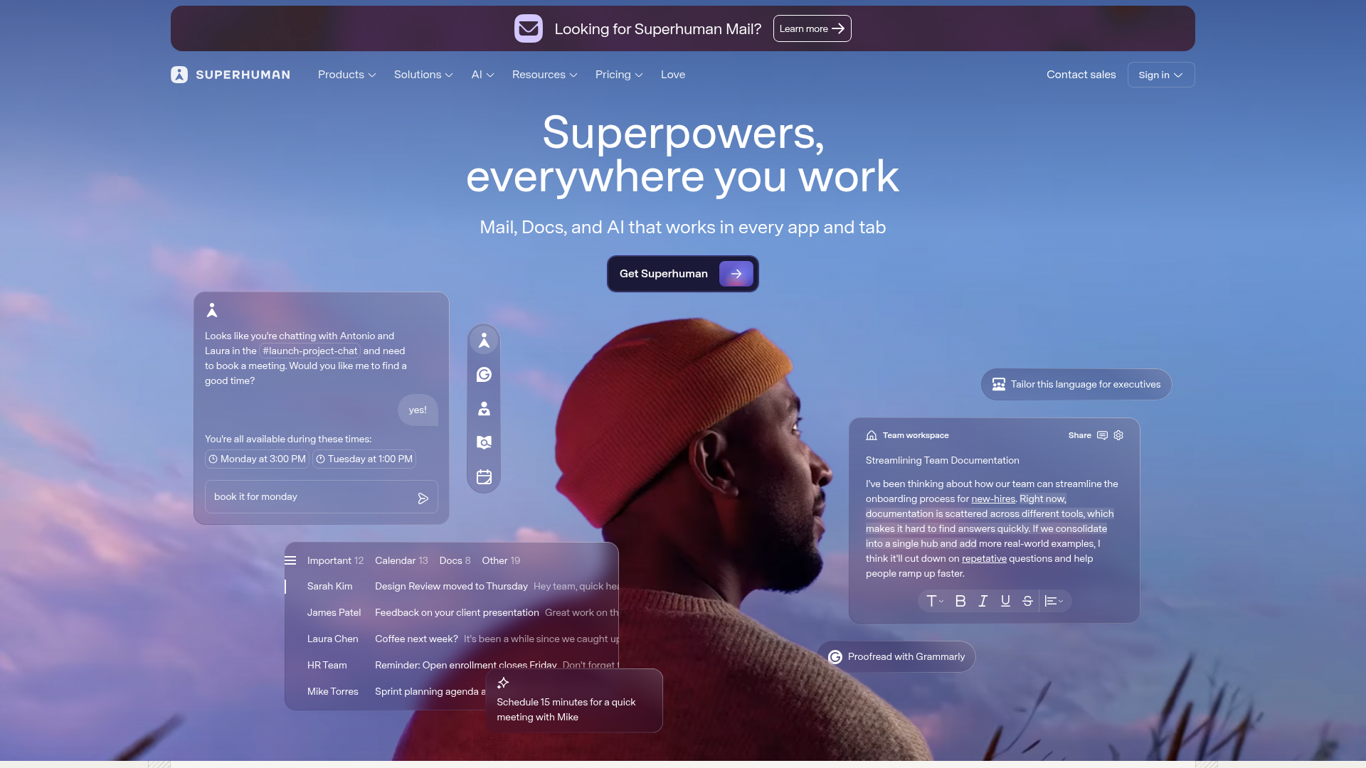 Superhuman screenshot Superhuman screenshot