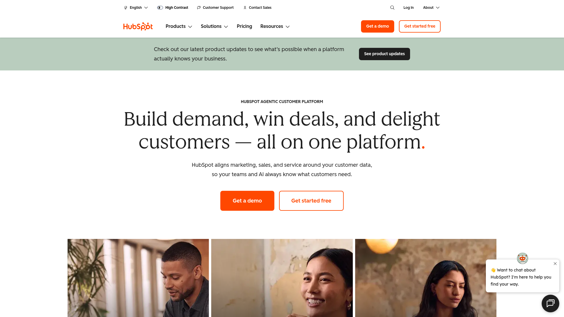 Hubspot screenshot Hubspot screenshot