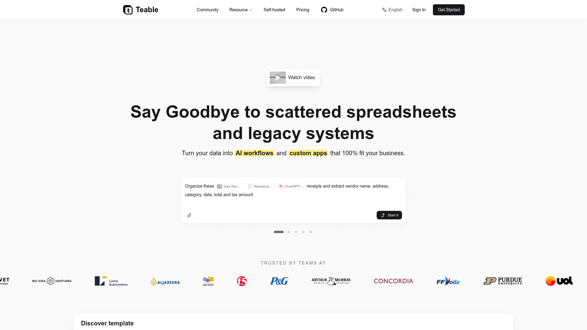 Teable screenshot Teable screenshot