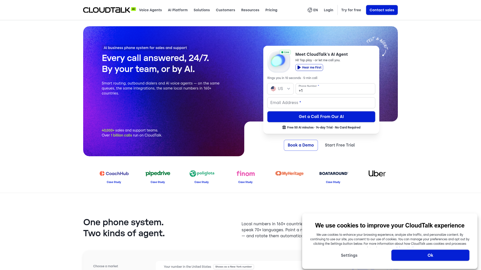 CloudTalk screenshot CloudTalk screenshot
