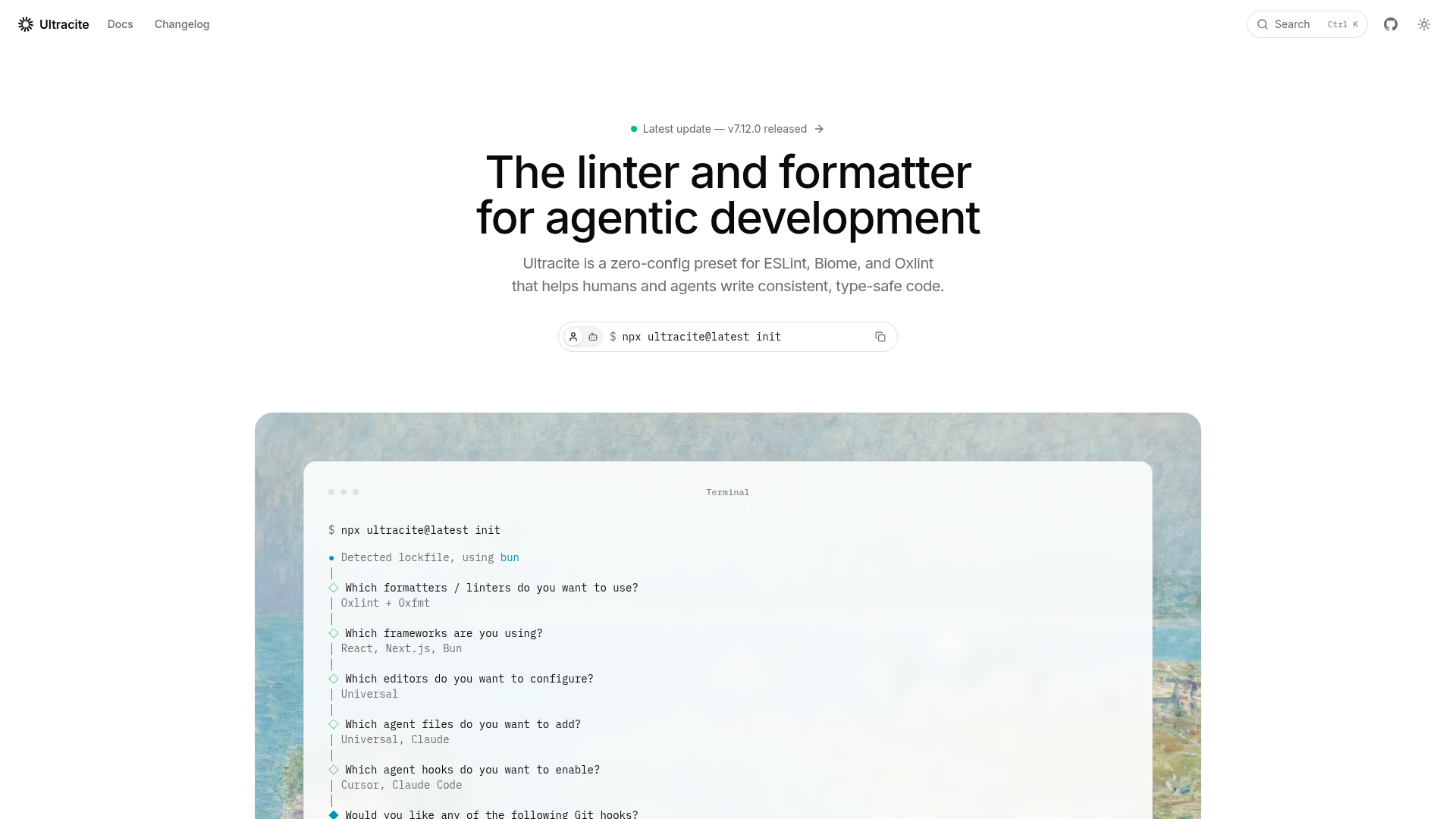 Ultracite screenshot Ultracite screenshot