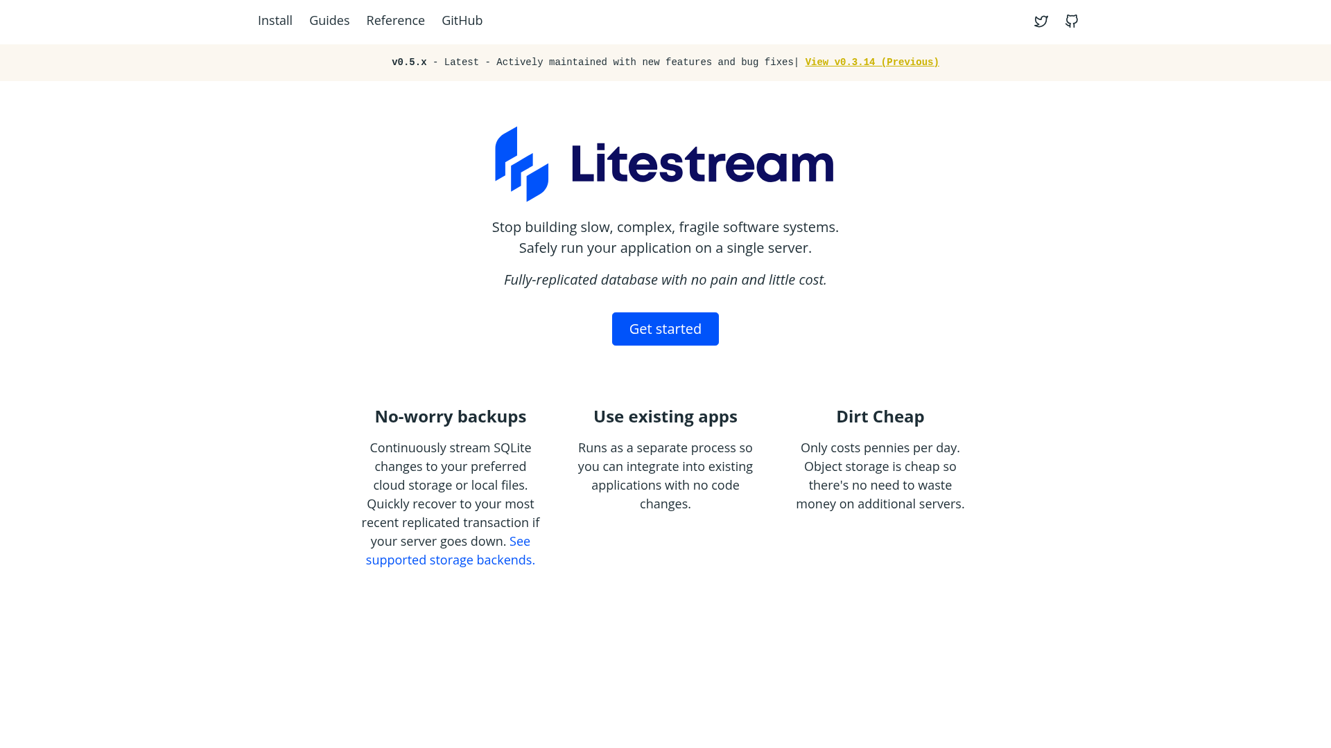 Litestream screenshot Litestream screenshot