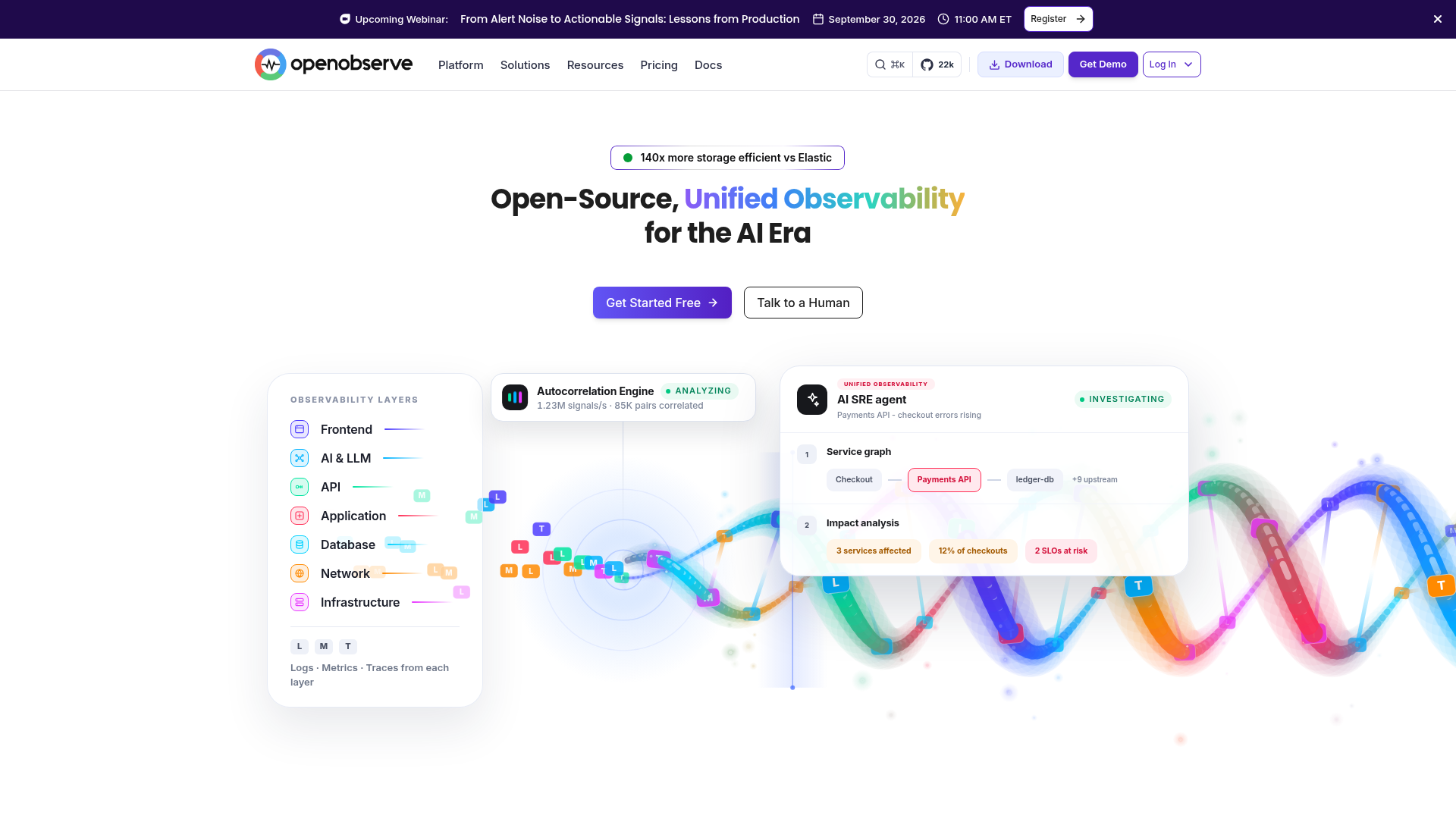 OpenObserve screenshot OpenObserve screenshot