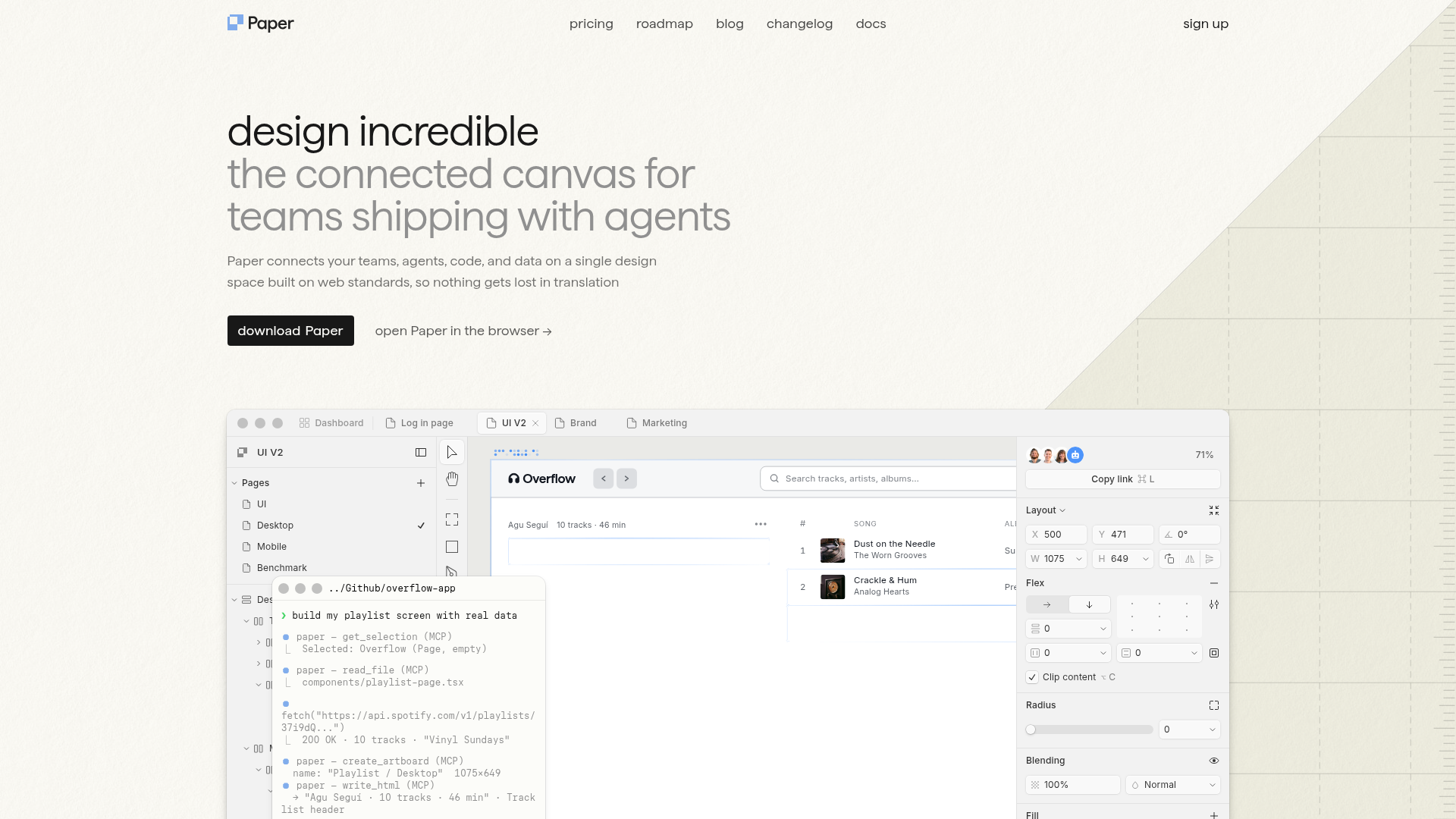 Paper screenshot Paper screenshot
