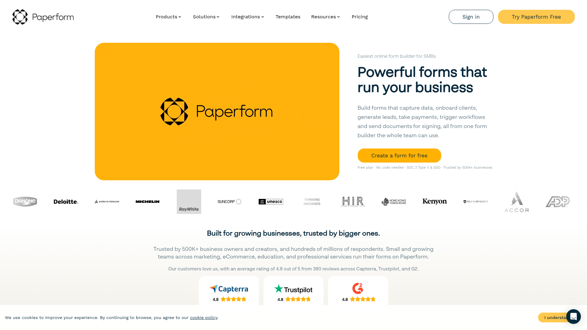 Paperform screenshot Paperform screenshot