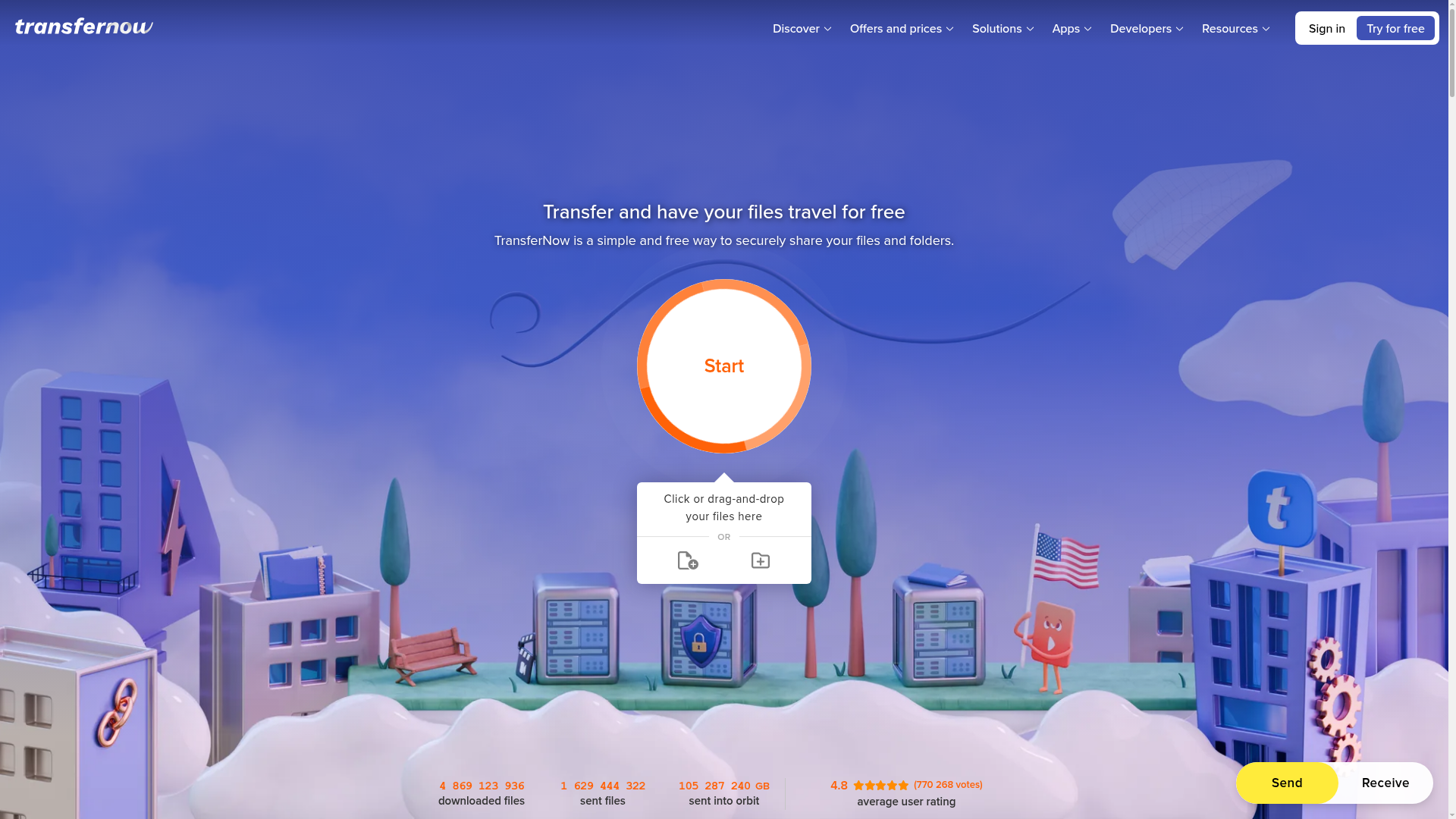 TransferNow screenshot TransferNow screenshot