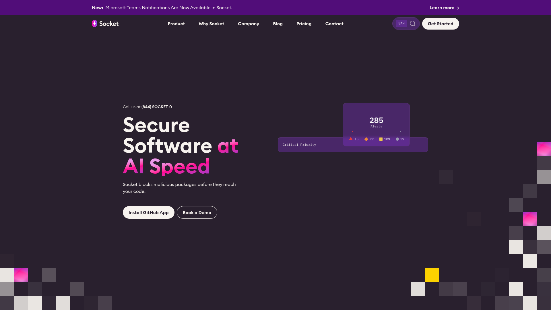 Socket screenshot Socket screenshot