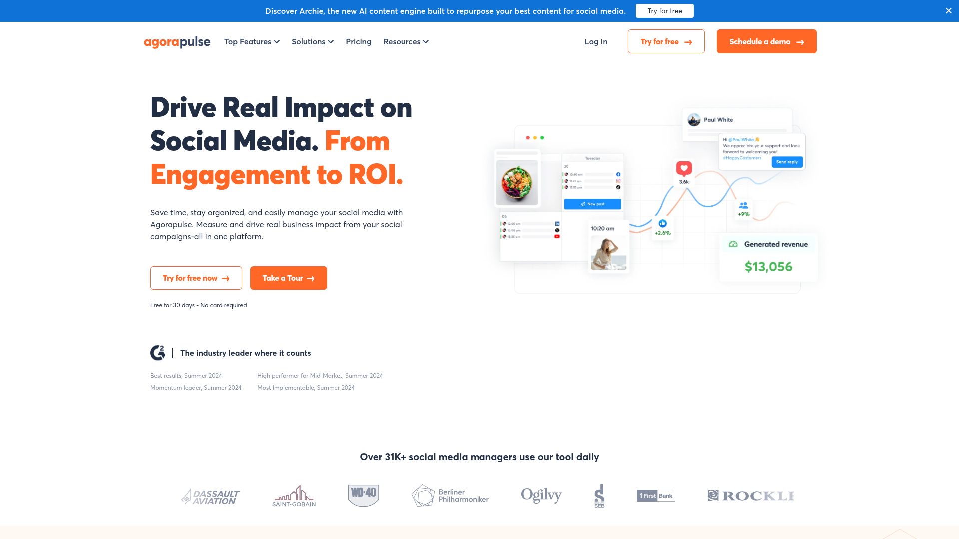 Agorapulse screenshot Agorapulse screenshot