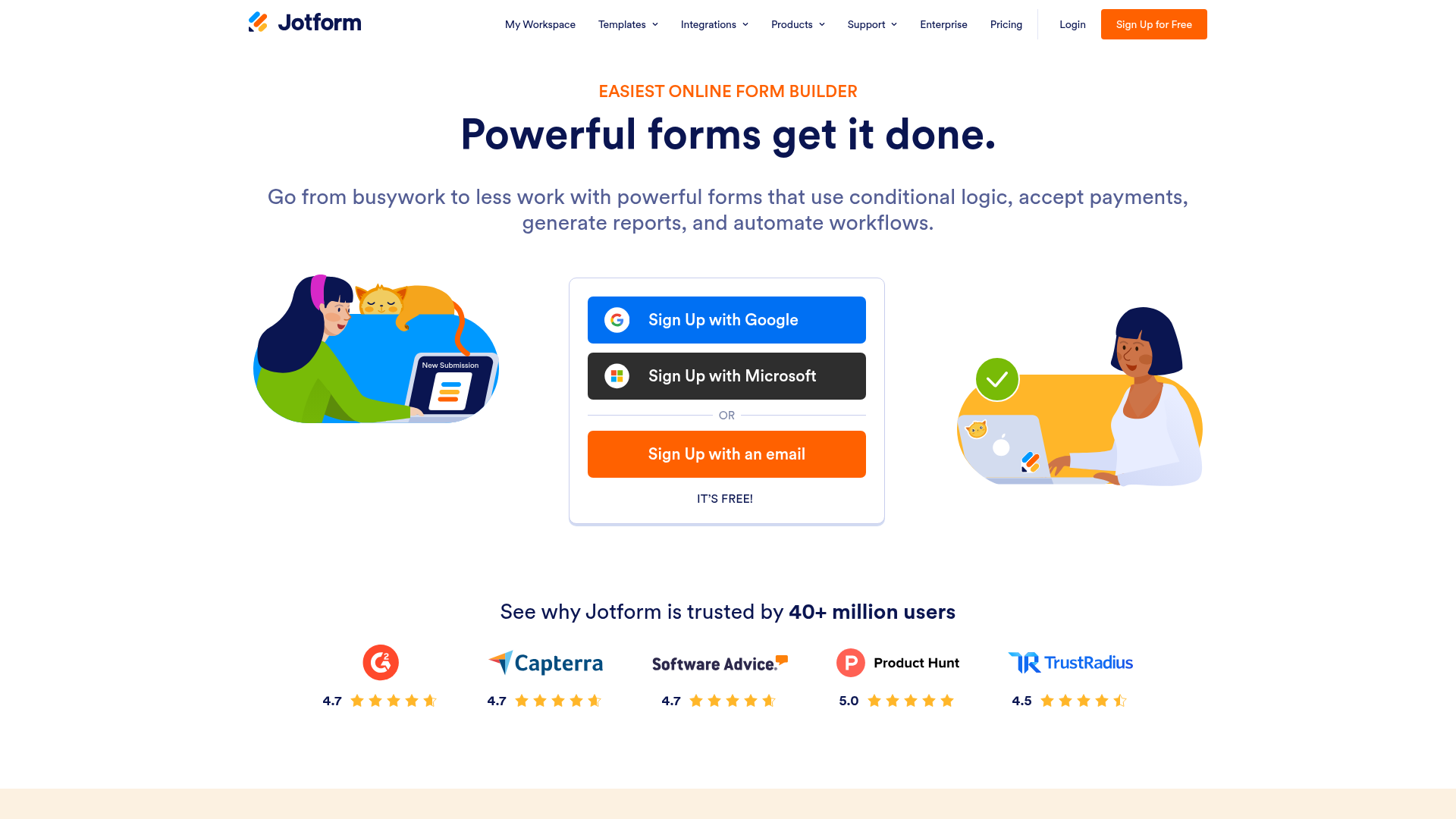 Jotform screenshot Jotform screenshot