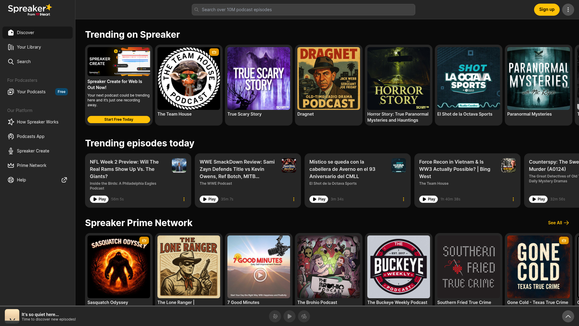 Spreaker screenshot Spreaker screenshot