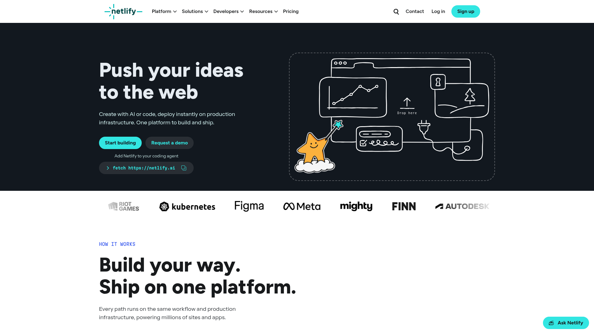 Netlify screenshot Netlify screenshot