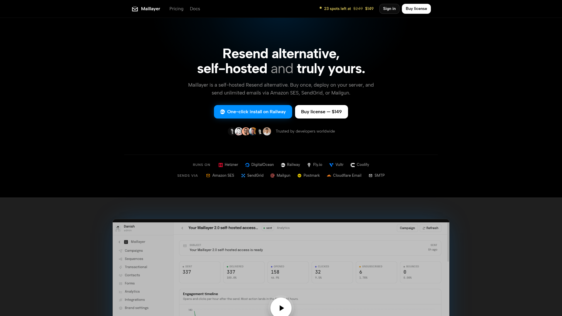 Maillayer screenshot