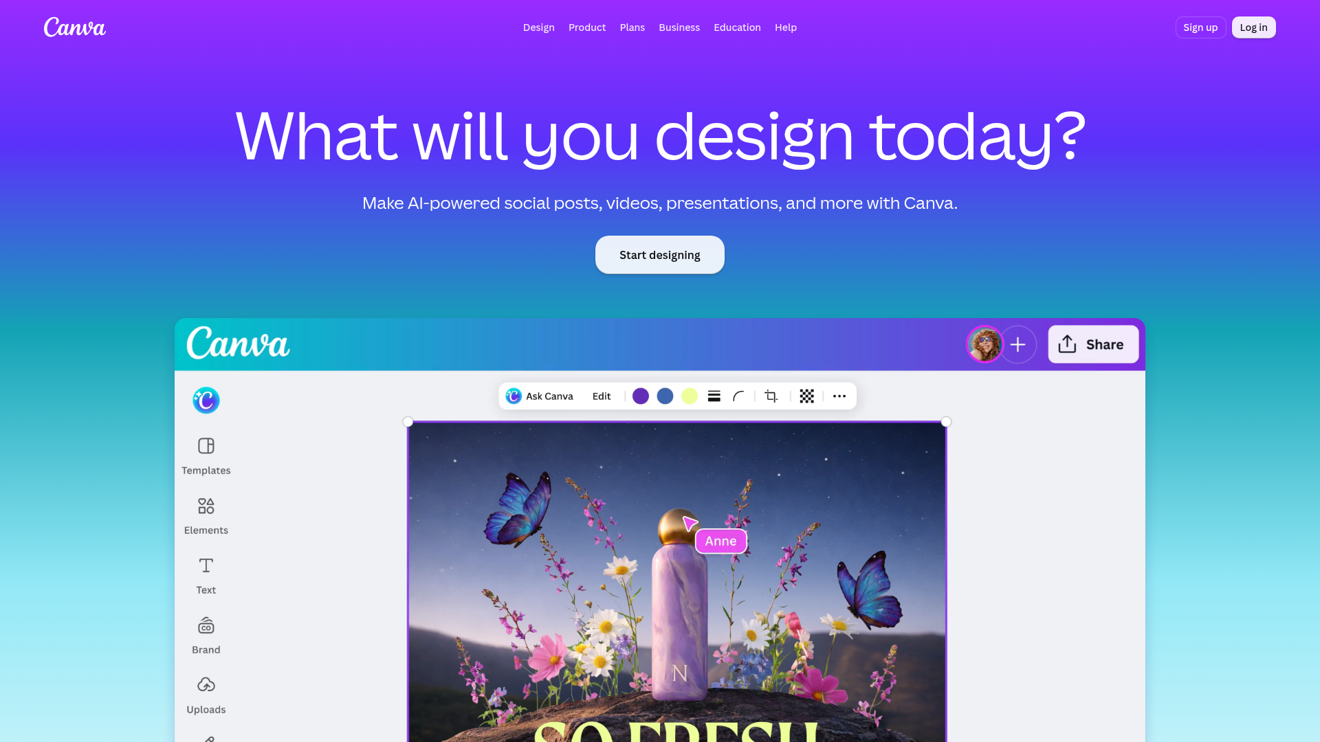 Canva screenshot Canva screenshot