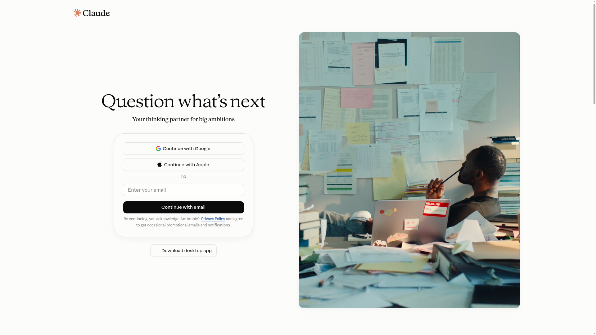 Claude screenshot Claude screenshot